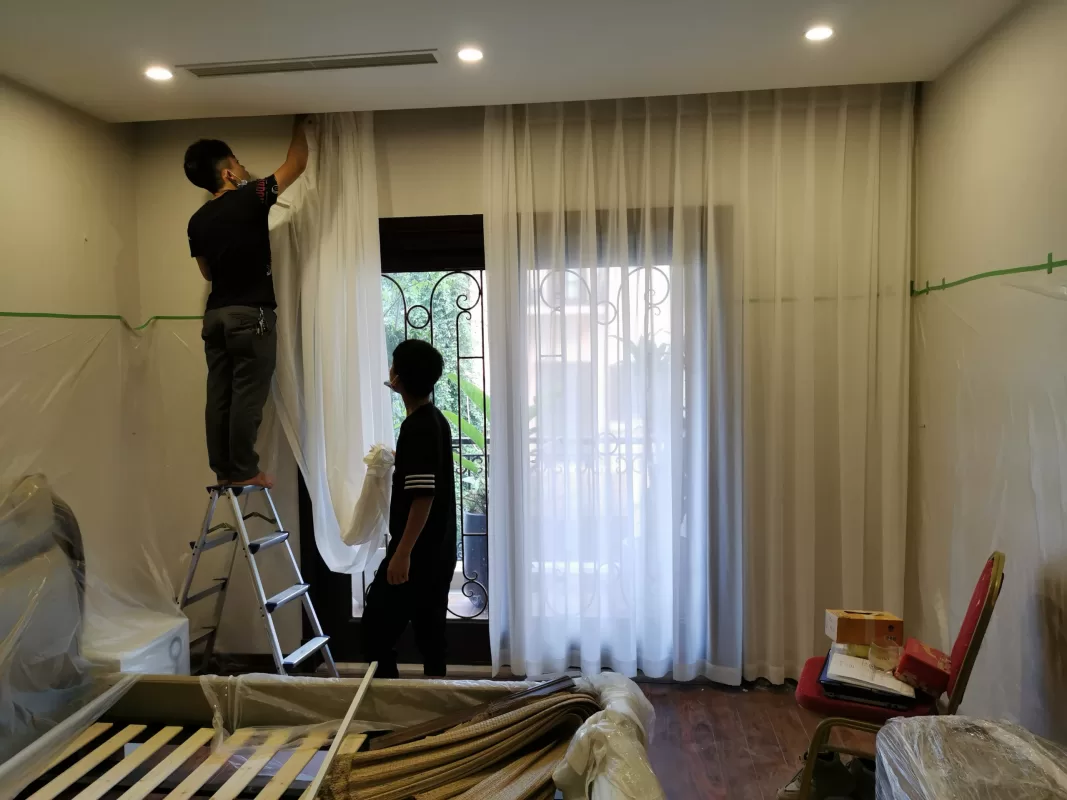 Lắp rèm vải 2 lớp những lựa chọn phổ biến và tinh tế trong trang trí nội thất.