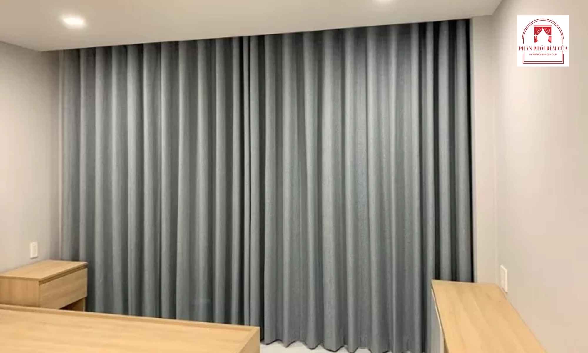 Rèm vải hấp sóng cho phòng khách