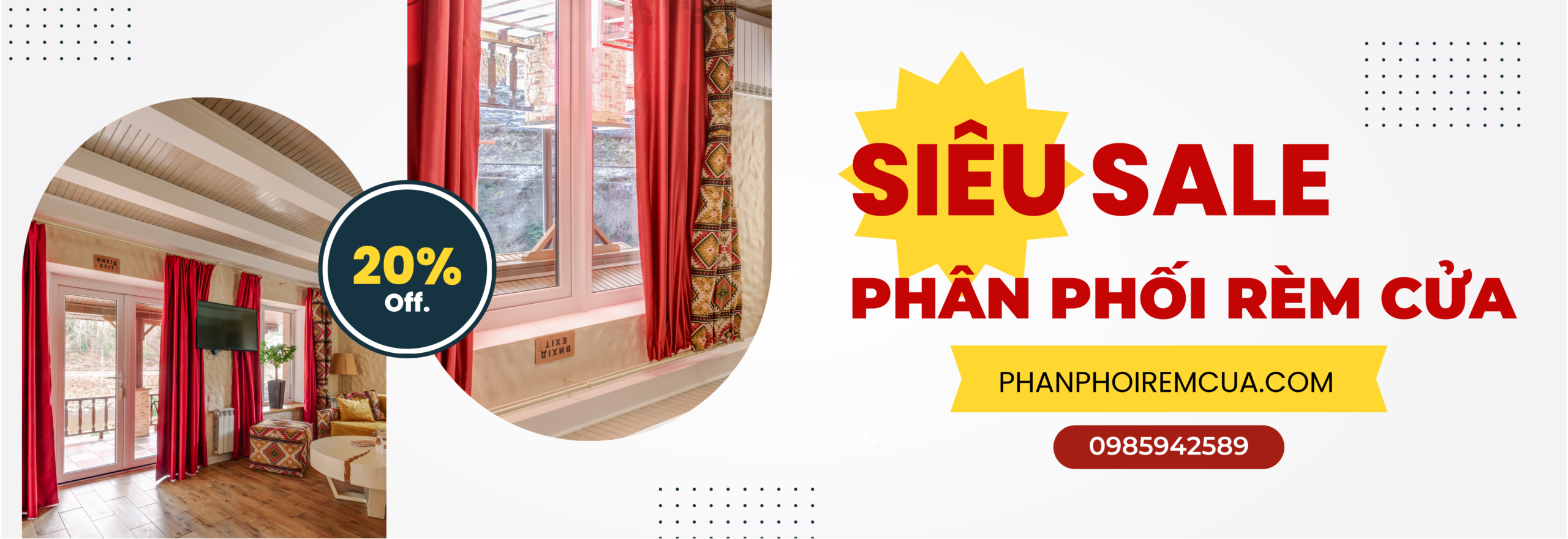 banner Phân Phối Rèm Cửa