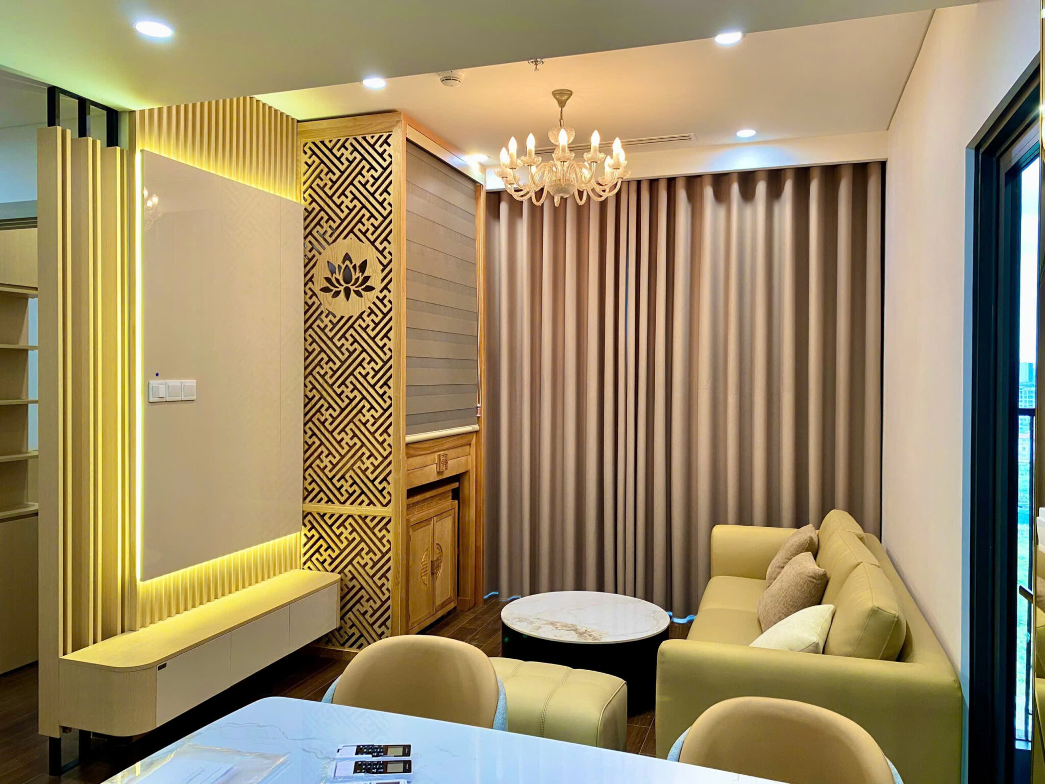 555+ Mẫu rèm vải che ban thờ hiện đại hợp phong thủy