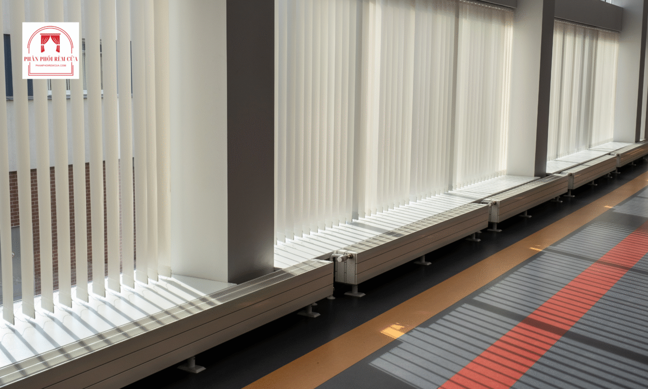 2. Rèm lá dọc văn phòng: Linh hoạt điều chỉnh ánh sáng