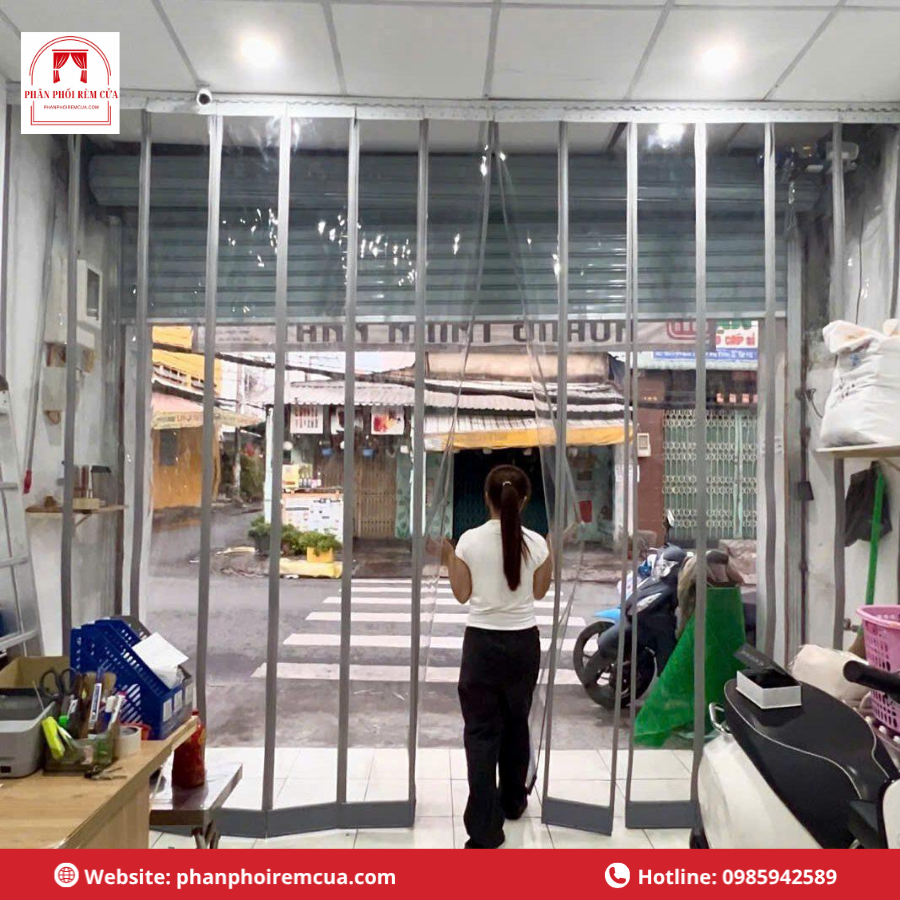 Rèm nhựa PVC nam châm